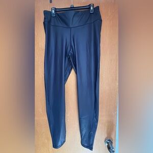 GapFit shiny black leggings size xl tall